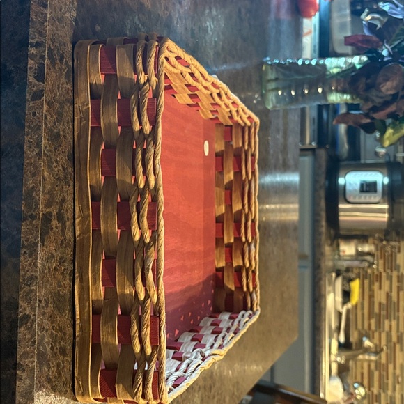 Beautiful Rectangular Wood Bottom Basket  14.50 x 10.50  Averys Basket Company. - Picture 7 of 7